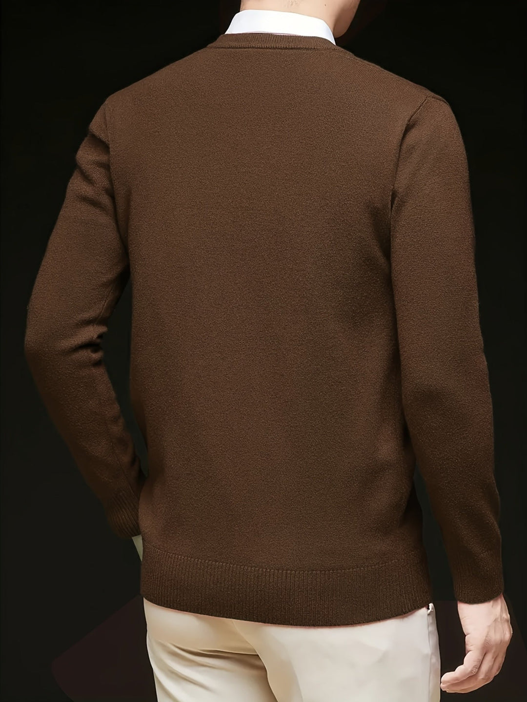 Dionysis - Πλεκτό πουλόβερ με V-neck «Cross Border»