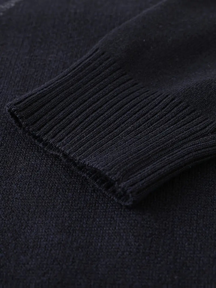 Yoann - Πλεκτό πουλόβερ με φερμουάρ στο μισό