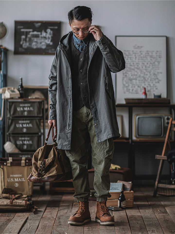 Engelbert - Αντιανεμικό μπουφάν με κουκούλα και ουρά ψαριού