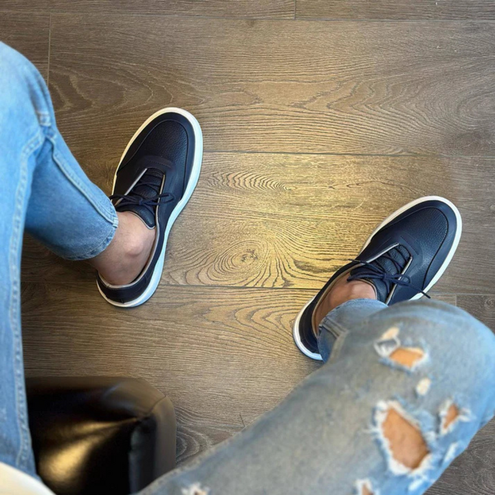 Corentin - Παπούτσι με παχιά σόλα από δέρμα