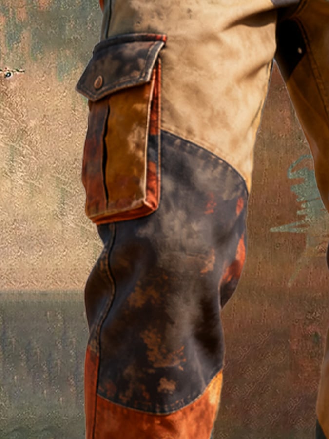 Santner - Ρετρό παντελόνι εργασίας με τσέπες σε διαφορετικά χρώματα