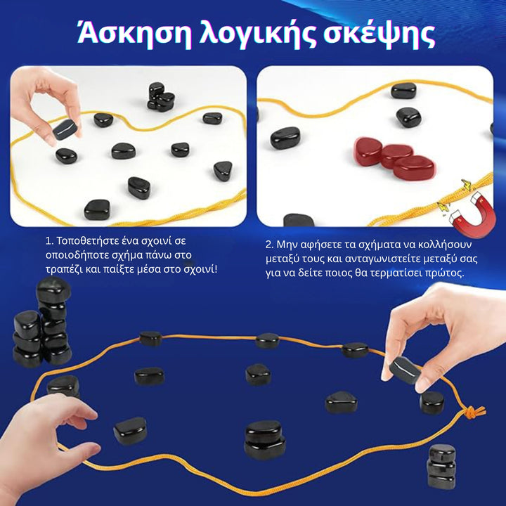 MindSpark - Μαγνητικό σετ σκακιού Διασκεδαστικό παιχνίδι στρατηγικής για παιδιά και οικογένειες