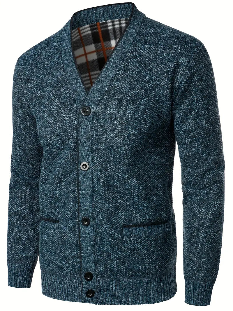 Fulton - Casual πλεκτό πουλόβερ με μακριά μανίκια