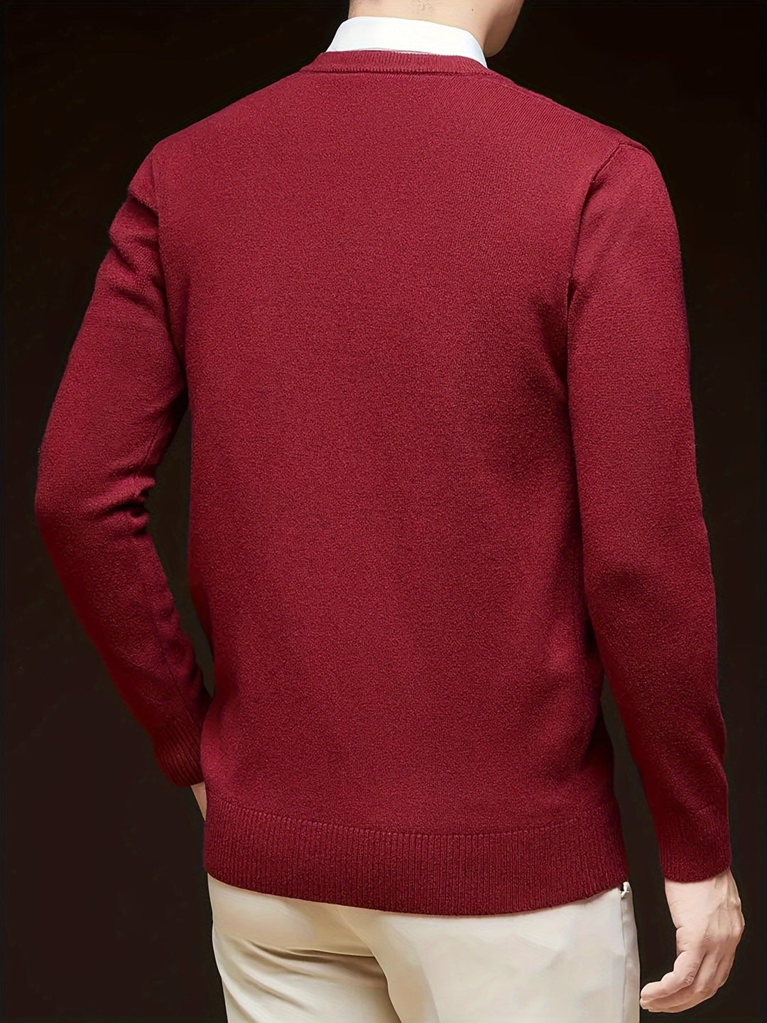 Dionysis - Πλεκτό πουλόβερ με V-neck «Cross Border»