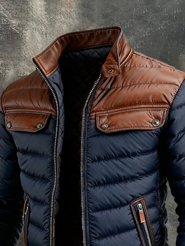 Patrice - Ζεστό μπουφάν εξωτερικού χώρου με χρωματικά μπλοκ