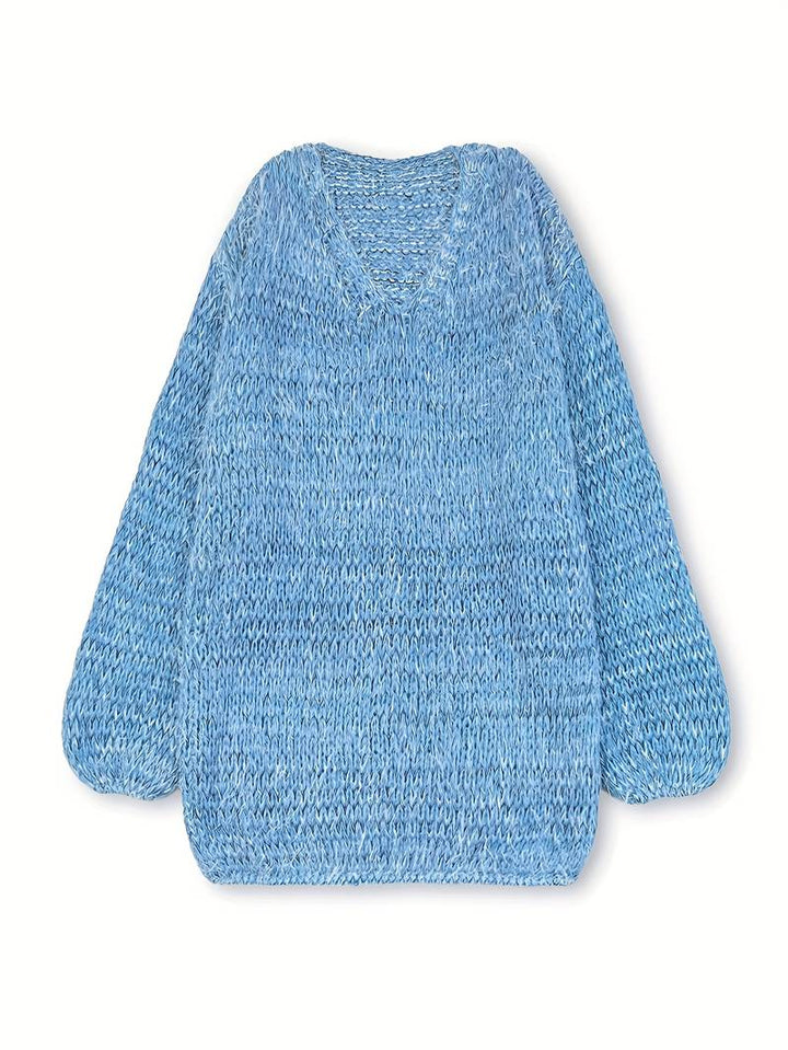 Lital - Κομψό μαλακό πουλόβερ με V-neck