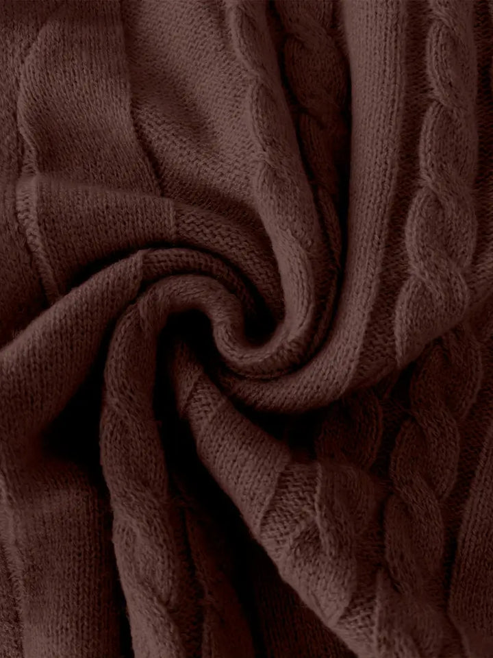 Hatem - Περιστασιακό πλεκτό ζακέτο με μακριά μανίκια