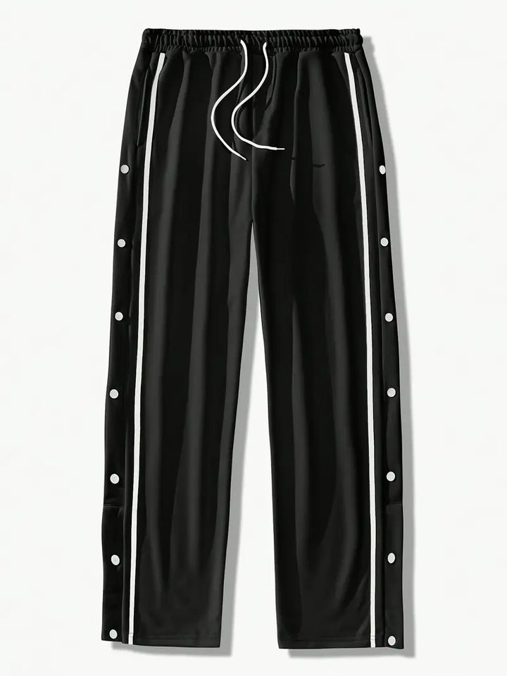 Mendis - Περιστασιακό αθλητικό παντελόνι με ίσια γραμμή και κουμπιά