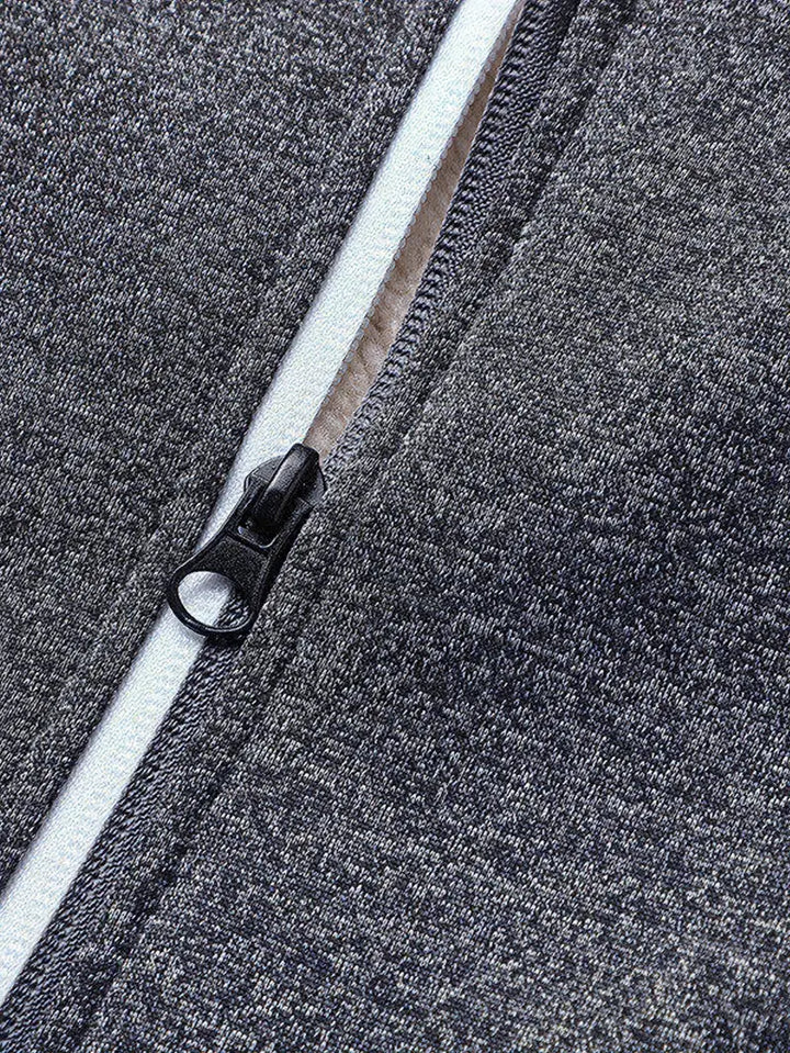 Helge - Περιστασιακό φούτερ με κουκούλα και φερμουάρ