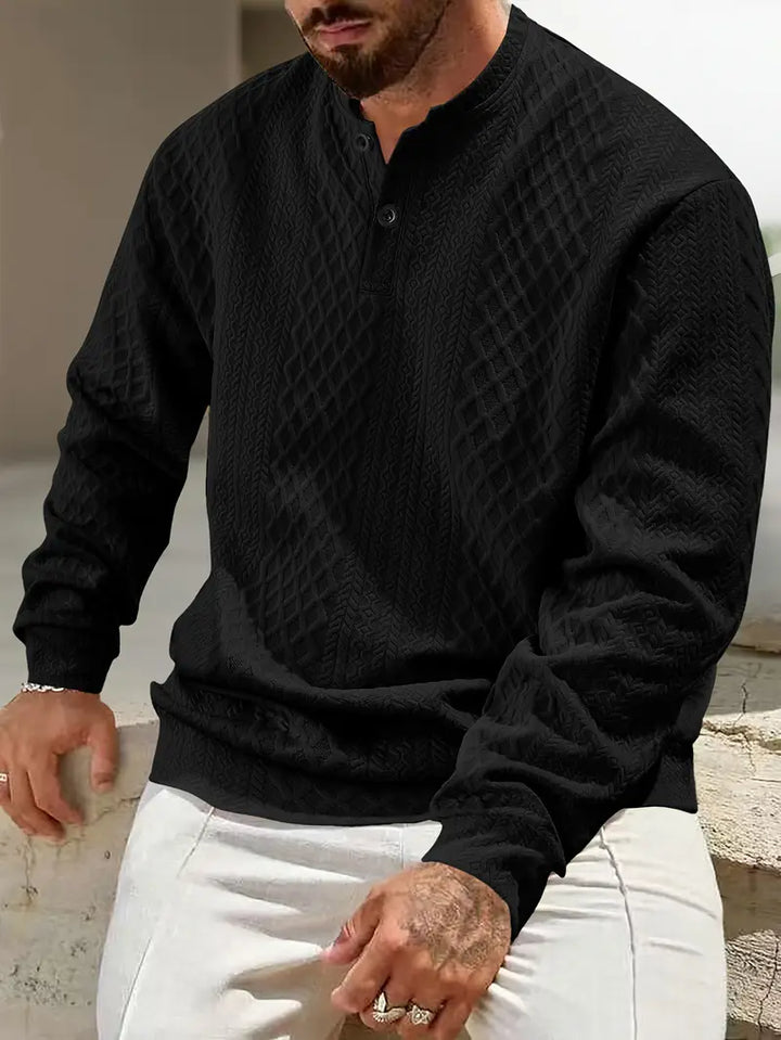 Warriner - Φούτερ με μακριά μανίκια και γεωμετρικό μοτίβο