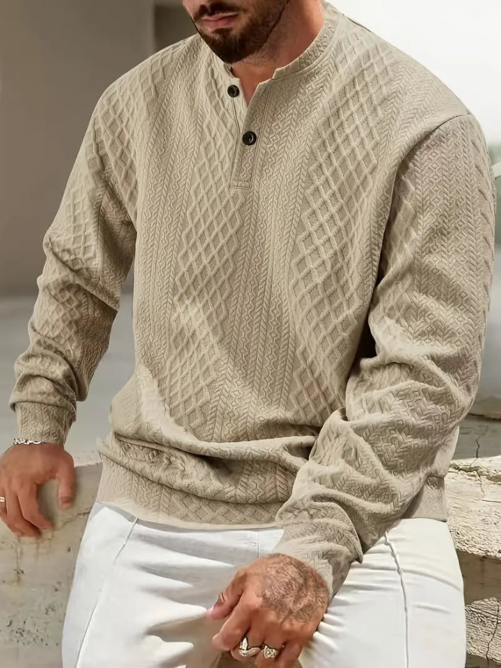 Warriner - Φούτερ με μακριά μανίκια και γεωμετρικό μοτίβο