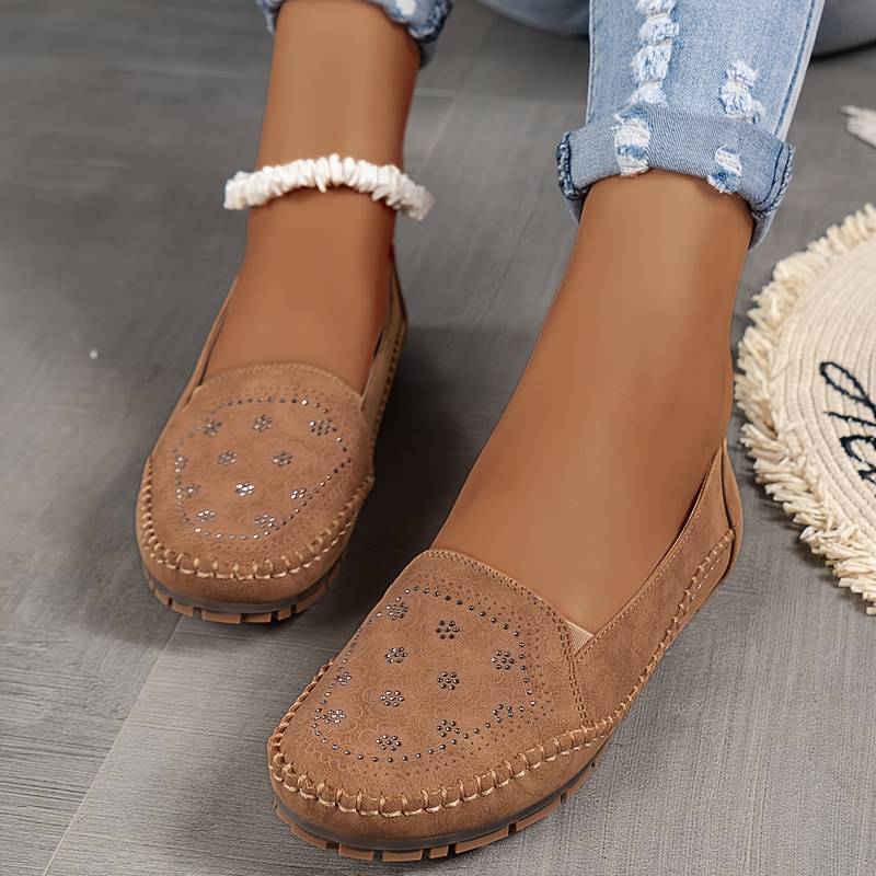 Orital - Vintage ραμμένα μαλακά loafers
