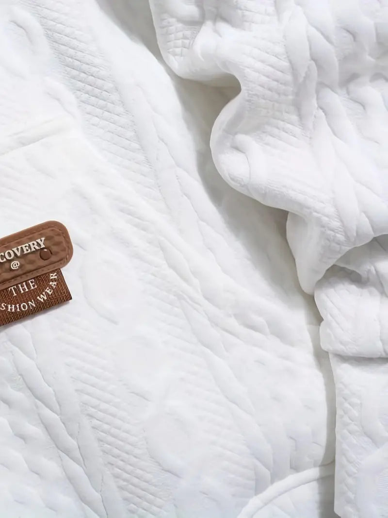 Pruitt - Πλεκτό φούτερ με μακριά μανίκια και κουκούλα