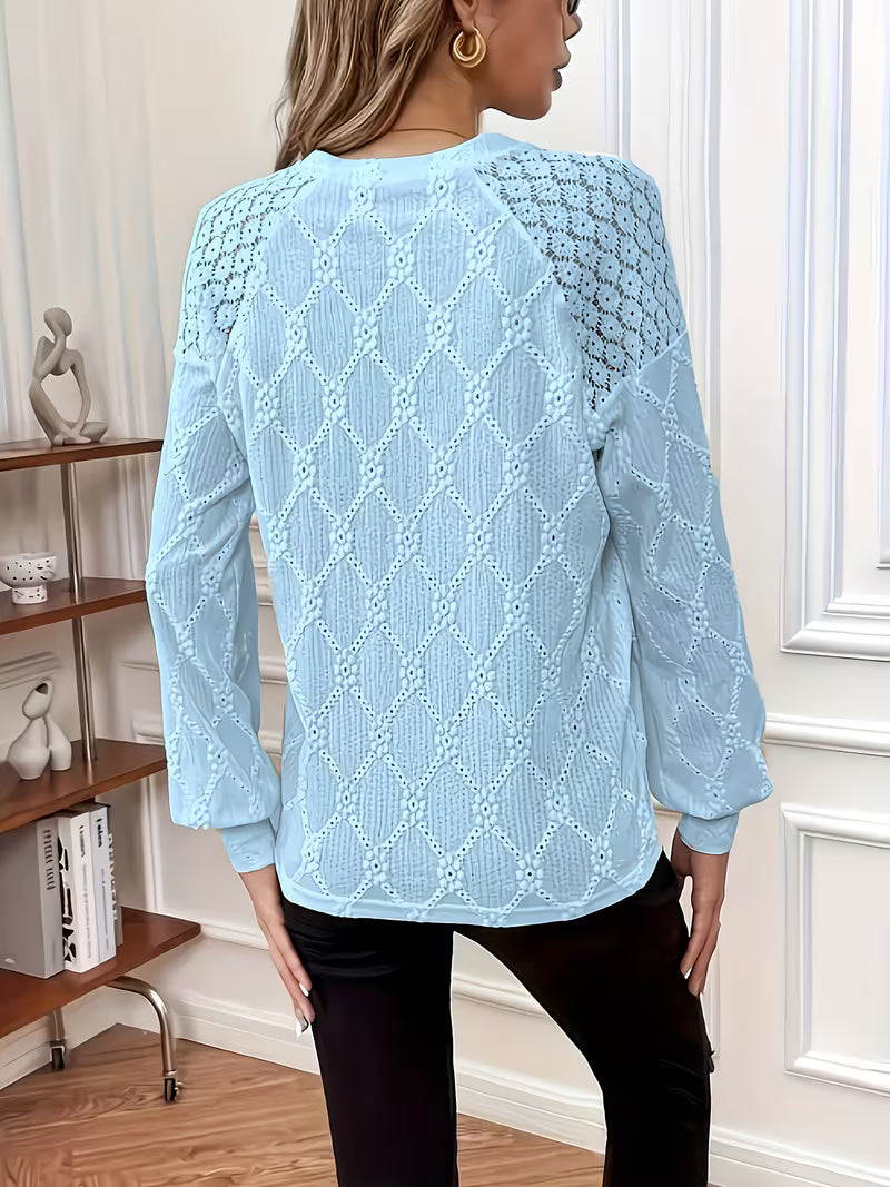 Meena - Διασυνοριακή μπλούζα με στρογγυλό λαιμό