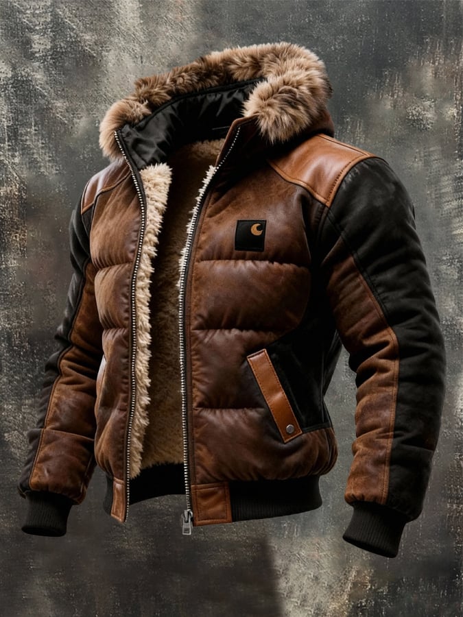 Patrik - Μπουφάν με διπλό στρώμα και επένδυση στο γιακά