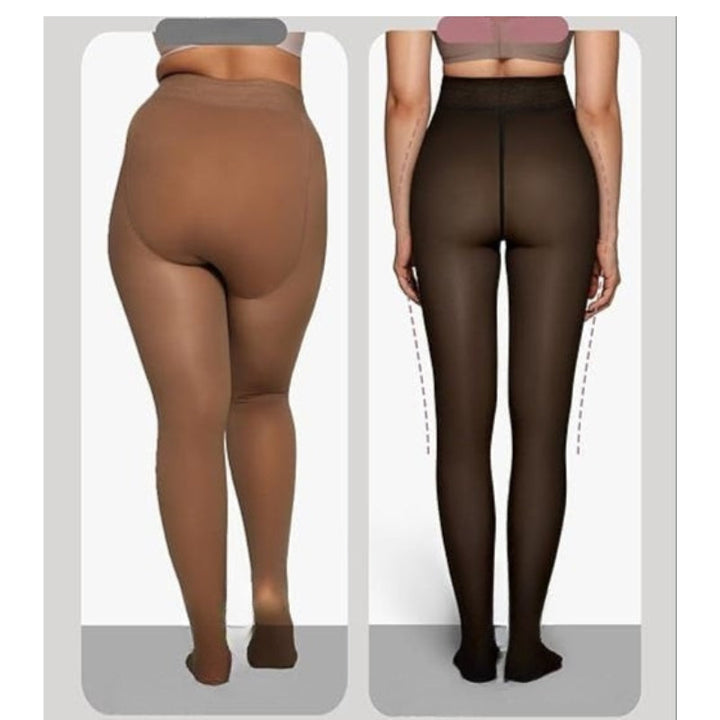 Valesia - Διαφανές καλσόν με φόδρα