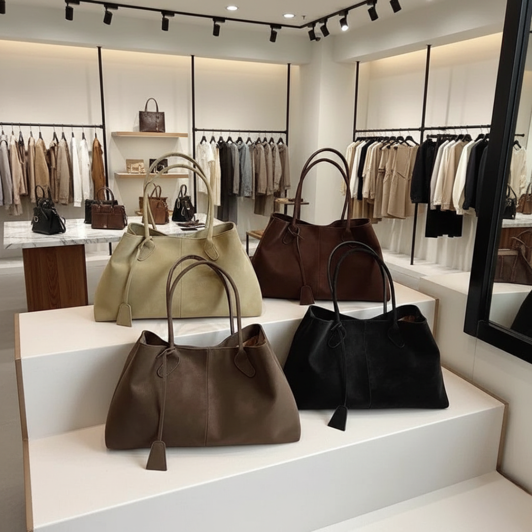 Umaiza - Μοντέρνα τσάντα ώμου από συνθετικό σουέτ