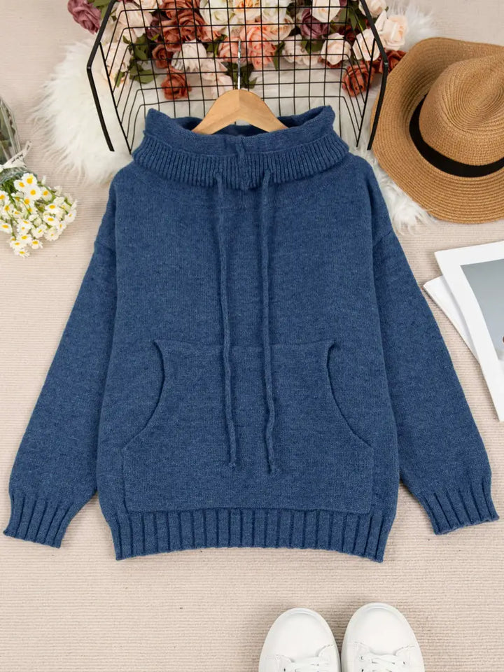 Natala - Πλεκτό πουλόβερ με τσέπη καγκουρό