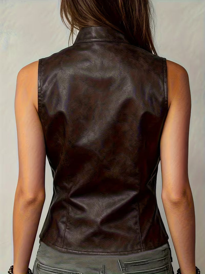 Felician - Ρετρό μοτοσικλετιστικό γιλέκο καθημερινό