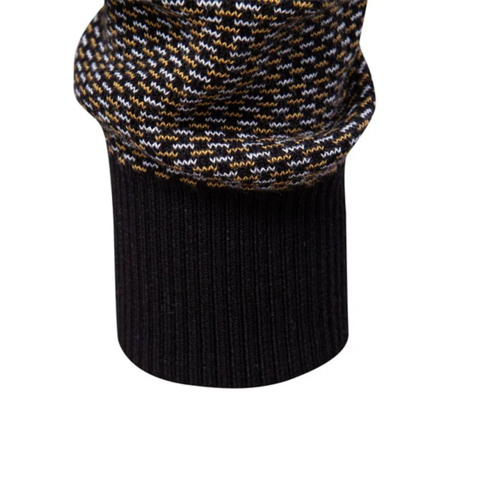 Limman - Πουλόβερ από πλεκτό ζακάρ με μισό φερμουάρ