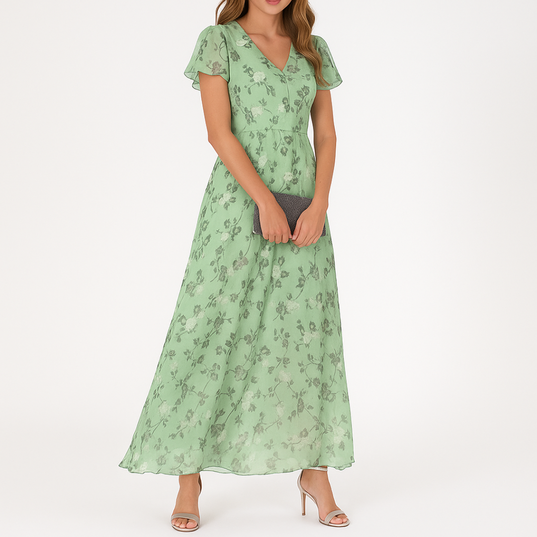 Danielle - Κομψό φόρεμα με Λαιμόκοψη V k που καλύπτει την κοιλιά