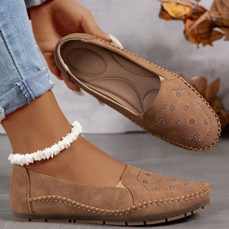 Orital - Vintage ραμμένα μαλακά loafers