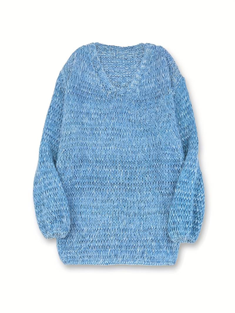 Lital - Κομψό μαλακό πουλόβερ με V-neck