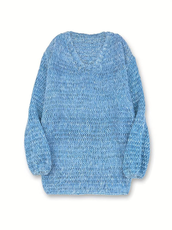 Lital - Κομψό μαλακό πουλόβερ με V-neck