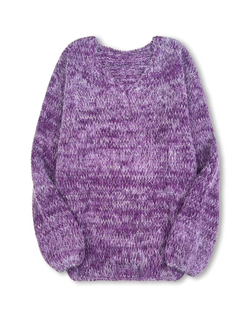 Lital - Κομψό μαλακό πουλόβερ με V-neck