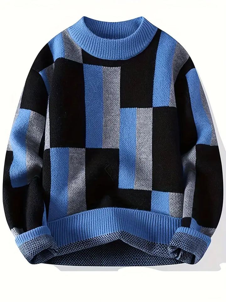 Tyrone - Πλεκτό πουλόβερ με γεωμετρικό μοτίβο