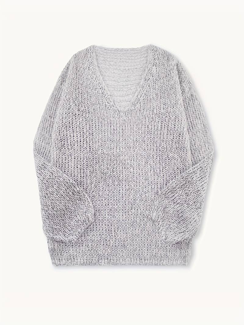 Lital - Κομψό μαλακό πουλόβερ με V-neck