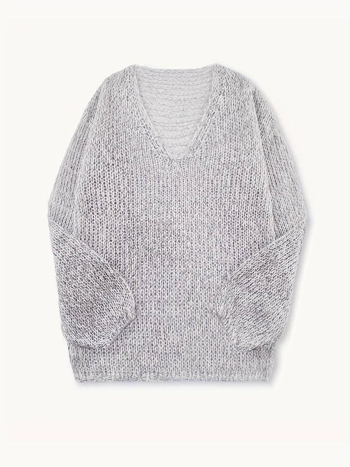 Lital - Κομψό μαλακό πουλόβερ με V-neck