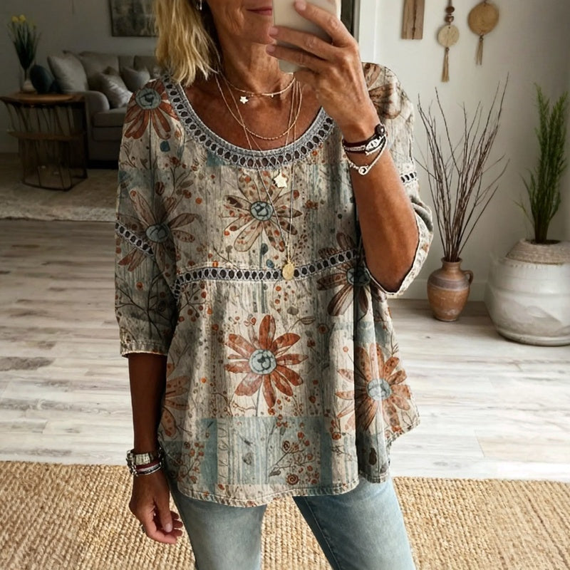 Hannia - Φούτερ σε vintage casual στυλ