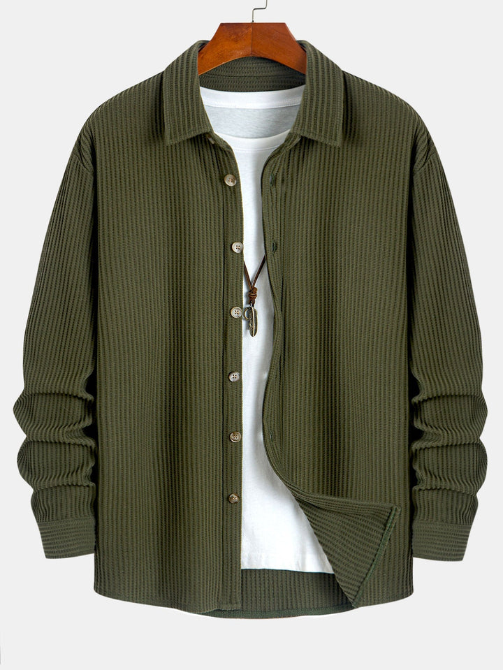 Hadrian - Μακρυμάνικο πουκάμισο με υφή βάφλας