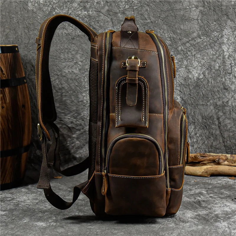 SummitCarry - Vintage δερμάτινο σακίδιο ταξιδιού από δέρμα αγελάδας