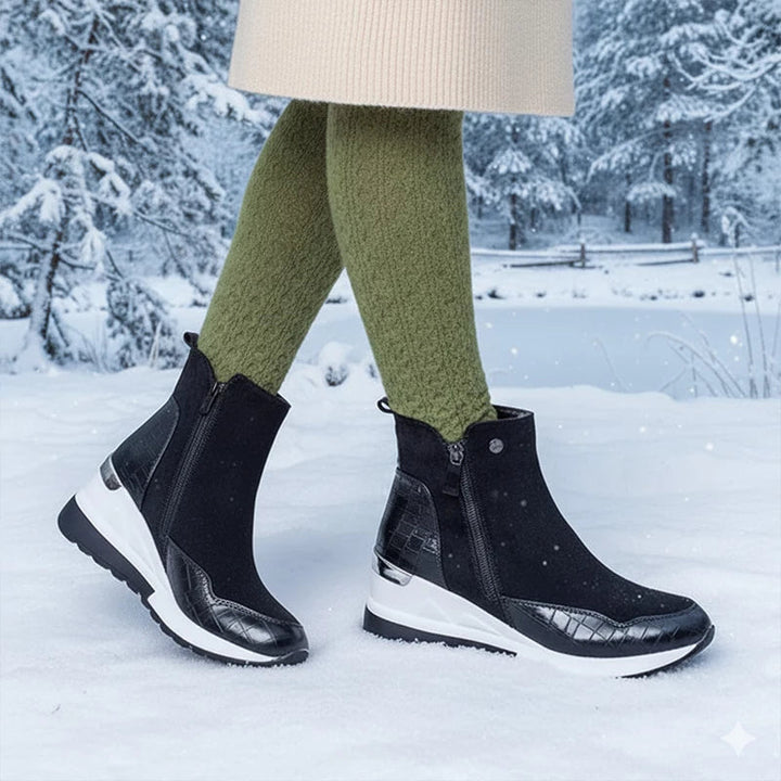 Niniane - Ορθοπεδικό Αστράγαλος μποτάκι με φερμουάρ στο πλάι