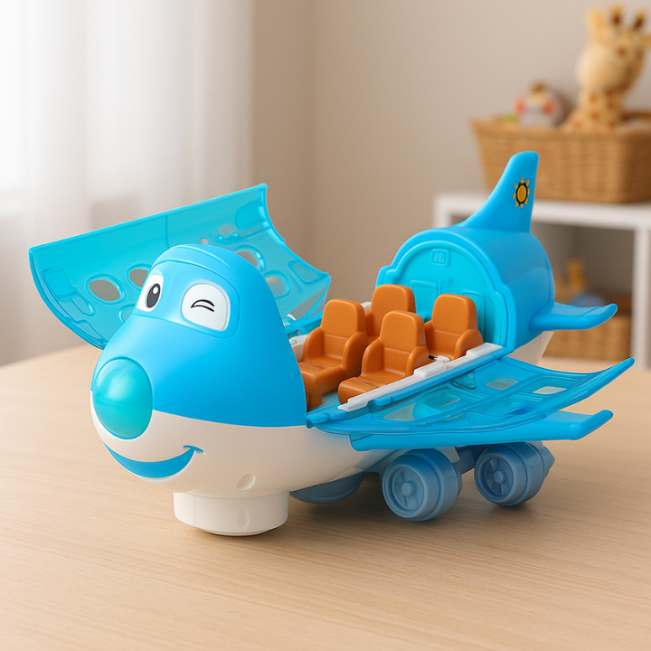 MusicJet - Ηλεκτρικό αεροπλάνο με φώτα, μουσική και σύστημα αποφυγής εμποδίων