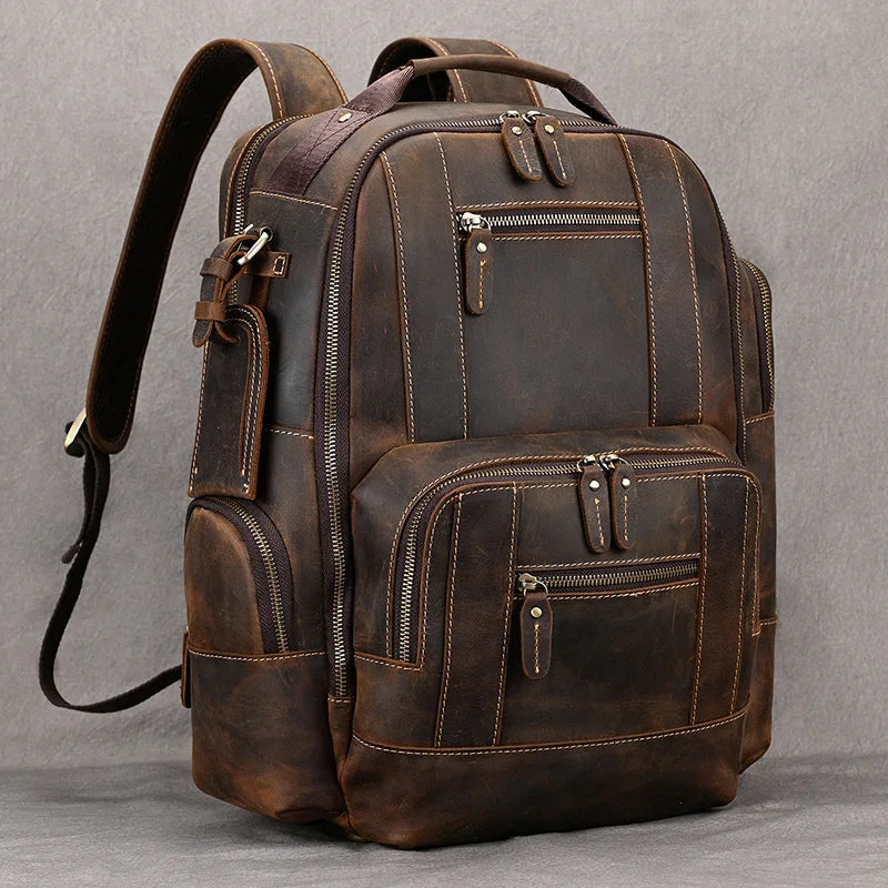 SummitCarry - Vintage δερμάτινο σακίδιο ταξιδιού από δέρμα αγελάδας