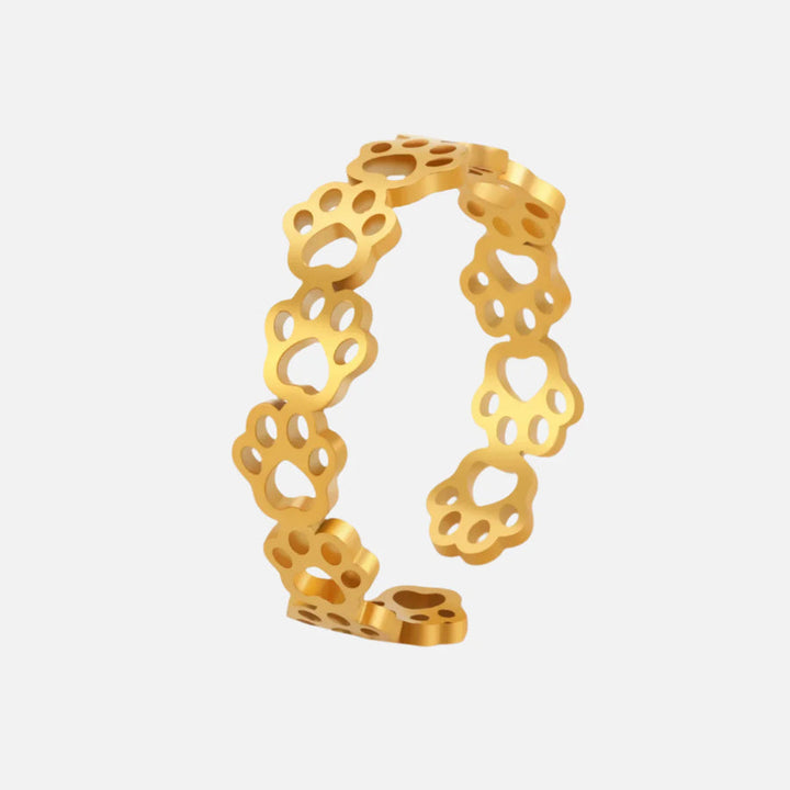 PawCharm - Ρυθμιζόμενο δαχτυλίδι με αποτύπωμα πατούσας