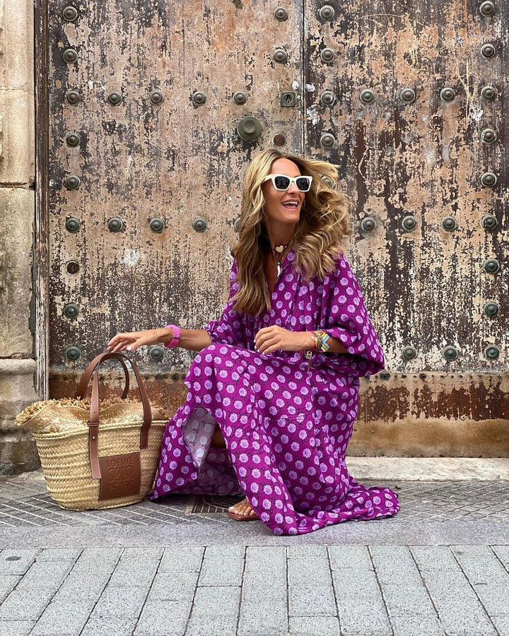Berta - Μποέμικο μακρύ φόρεμα