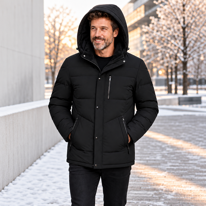 Jahsiah - Χειμερινό παλτό με φόδρα από φλις