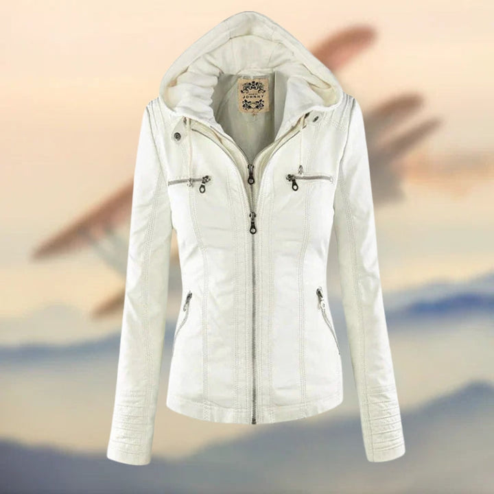 Janina – Κομψό και μοναδικό δερμάτινο μπουφάν