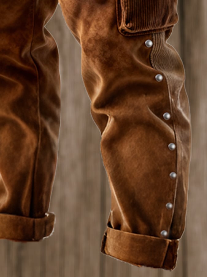 Curran - Παλιά παντελόνι για υπαίθριες περιπέτειες με κορδόνια και ραφές