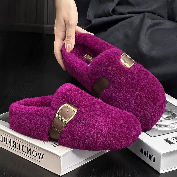 Zilvia - Ζεστά παπούτσια από μαλλί αρνιού σε στυλ νεράιδας