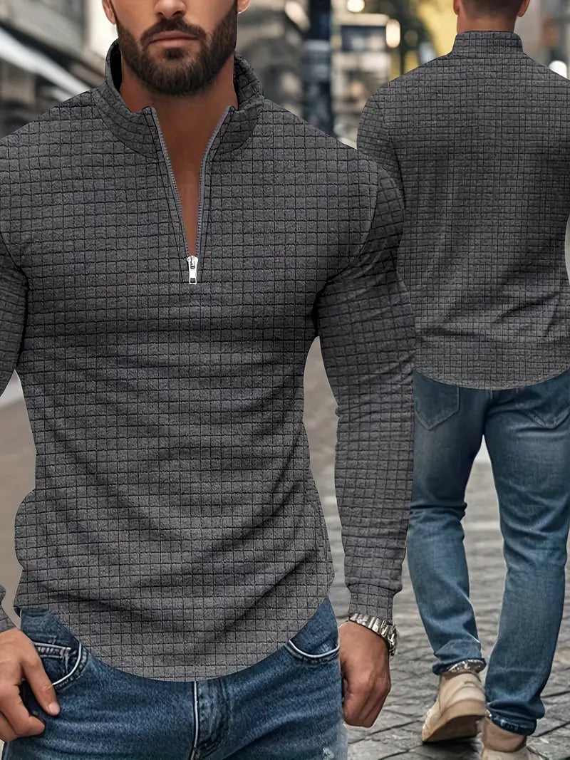 Jarryd - Φούτερ με μακριά μανίκια και μισό φερμουάρ