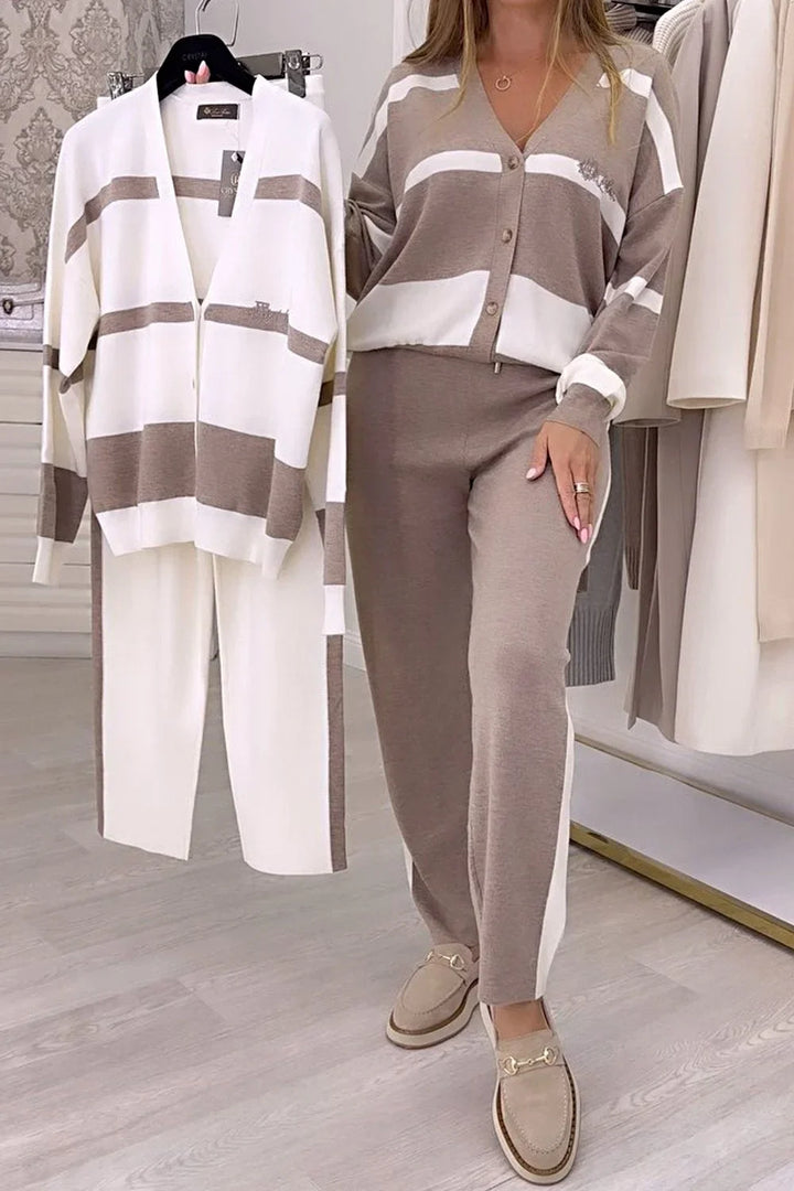 Fridolina - Μοντέρνο πλεκτό σετ δύο τεμαχίων