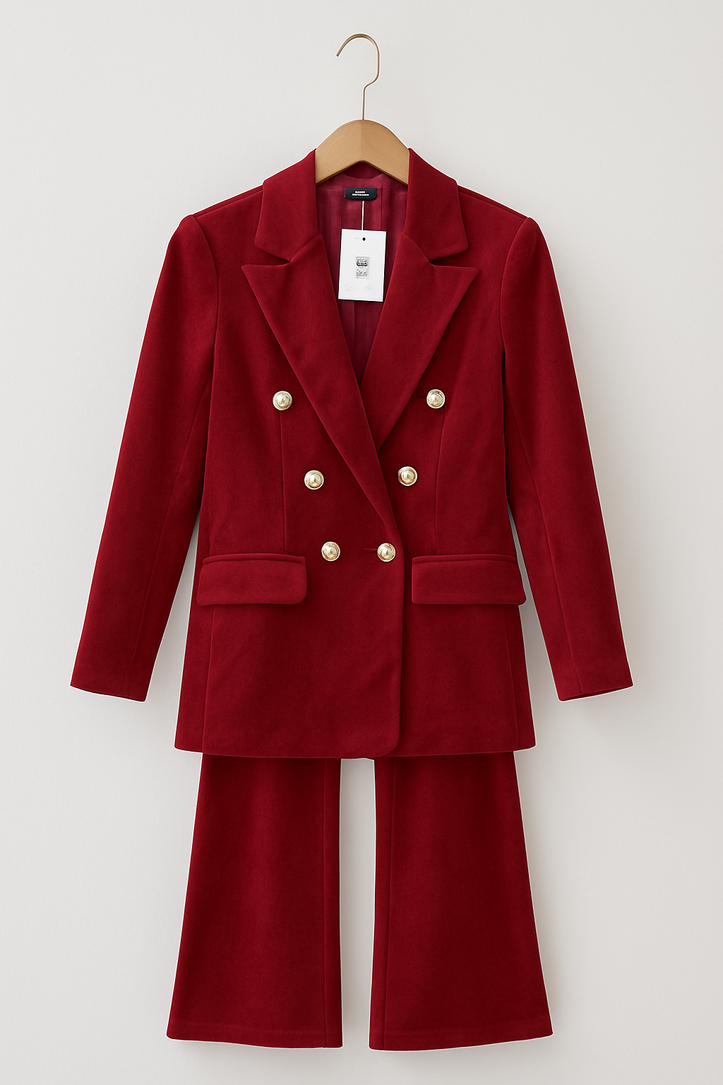 Dimitra - Βελούδινο σετ με διπλό πέτο