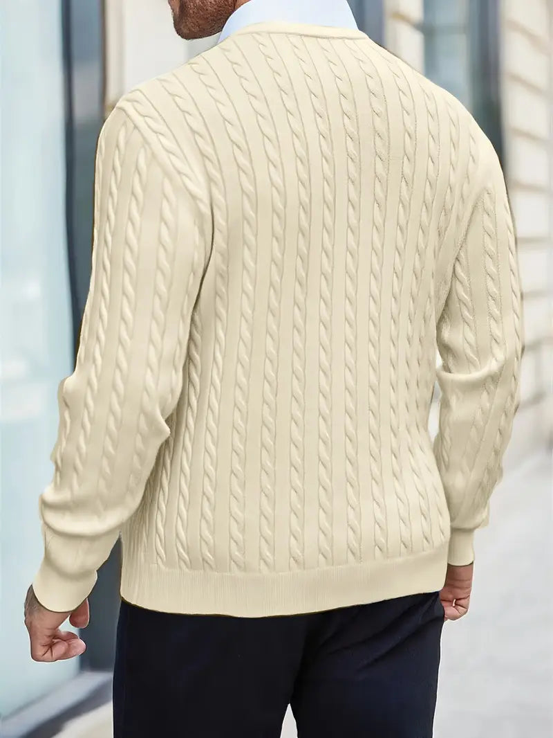 Jonty - Πλεκτό πουλόβερ με μακρύ μανίκι και ζιβάγκο