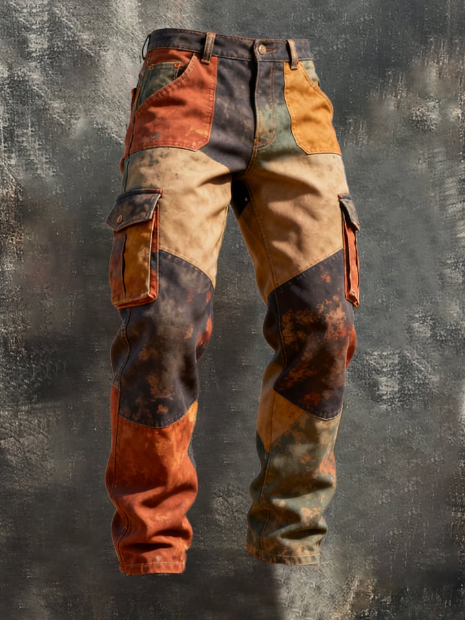 Santner - Ρετρό παντελόνι εργασίας με τσέπες σε διαφορετικά χρώματα