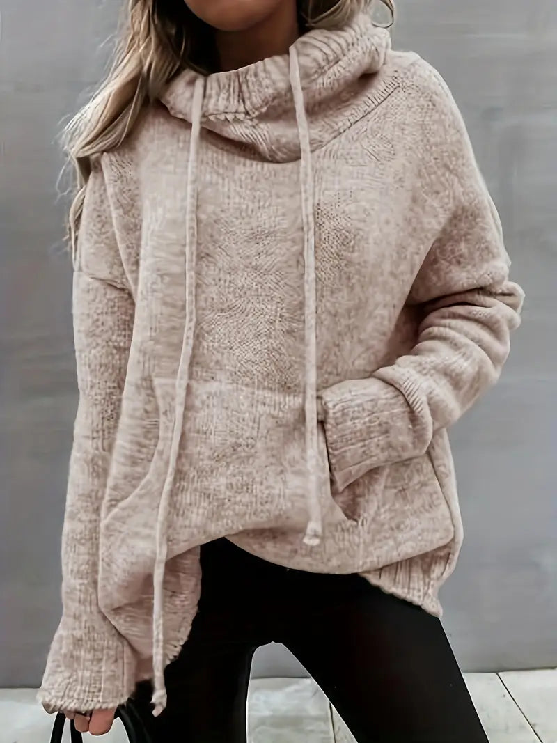 Natala - Πλεκτό πουλόβερ με τσέπη καγκουρό